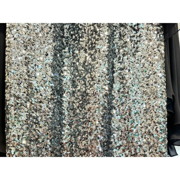 Talbot Runhof Silver Sequin Gown Full Slip Retails $2,234 Women's Size EU38/L - Picture 5 of 8